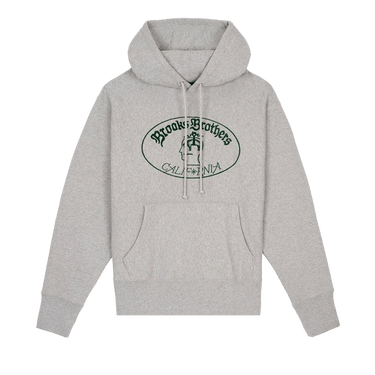 Brain Dead x Brooks Brothers California Logo Hoodie 'Grey'