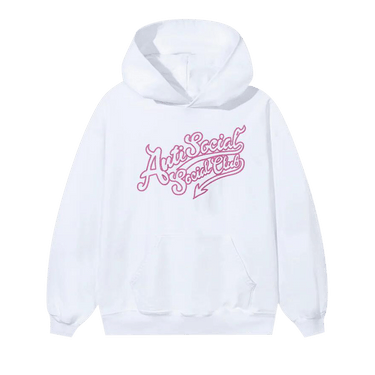 Anti Social Social Club Script Club Hoodie 'White'