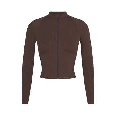 chocolate ソフビ服 Buy NikeSKIMS Matte Mock Neck Full Zip Jacket 'Dark Sepia' - ZU