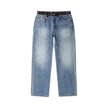 Buy Stussy x Wales Bonner Studded Jean 'Washed Blue' - 316092 WASH