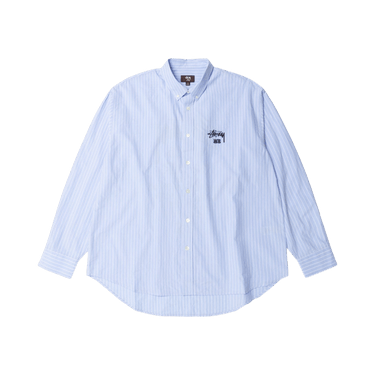 Buy Stussy x Wales Bonner Poplin Shirt 'Stripe' - 311059 STRI | GOAT