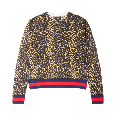 Buy Stussy x Wales Bonner Leopard Sweater 'Golden' - 317019 GOLD