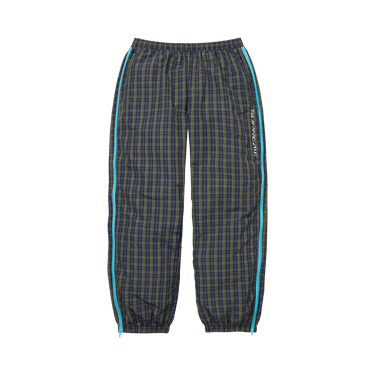 Buy Supreme Plaid Warm Up Pant 'Navy' - FW25P8 NAVY | GOAT