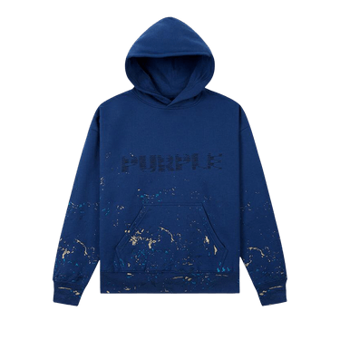 PURPLE BRAND MWT Fleece Pullover Hoodie 'Blue'
