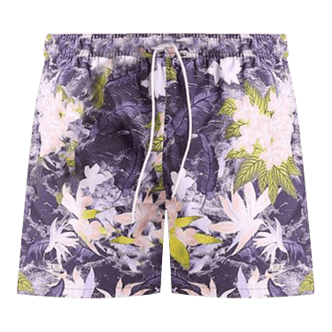Nike Club Flow Shorts 'Hydrangeas/Dark Raisin/Barely Grape/Arctic Orange'