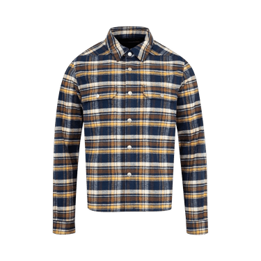 Rick Owens DRKSHDW Cropped Outershirt 'Gasoline Plaid'