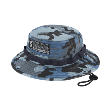 Buy Supreme Military Boonie 'Blue Camo' - FW25H59 BLUE CAMO | GOAT