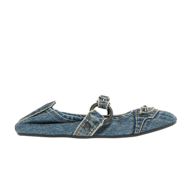 Balenciaga Wmns City Flat 'Denim Blue Brass'