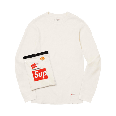 Buy Supreme x Hanes Thermal Crew (1 Pack) 'Natural' - 99HAA22B