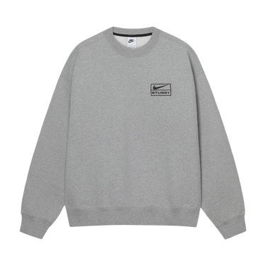 トップス Stussy x Nike Fleece Crew Buy Stussy x Nike Fleece Crew 'Dark Grey Heather' - DO9337063 DARK