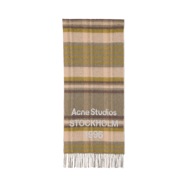 Acne Studios Check Logo Scarf 'Venus Check'
