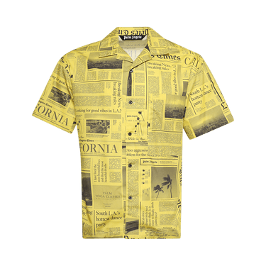 Palm Angels x La Times News Shirts 'Yellow / Black'
