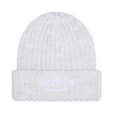 Buy Supreme Chunky Rib Classic Logo Beanie 'Ash Grey' - FW25BN42