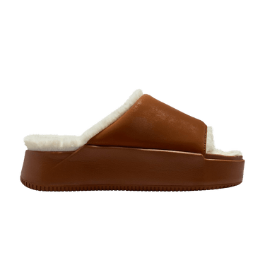Nike Wmns Calm Elevation Fur 'Light British Tan Coconut Milk'