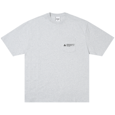 Palace Shop Locator Pocket T-Shirt 'Grey Marl'