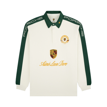 AIMÉ LEON DORE 長袖ポロシャツ Buy Aimé Leon Dore x Porsche Crest Rugby 'Pristine' - FW25CT044