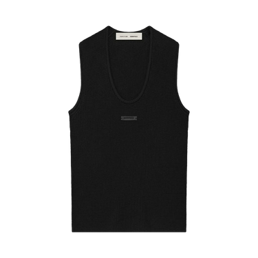 Fear of God Essentials Waffle Tank 'Vintage Black'