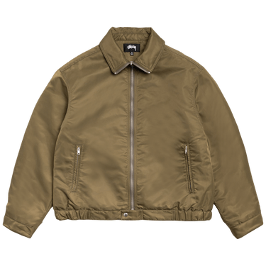 Stussy Pile Lined Zip Jacket 'Olive'