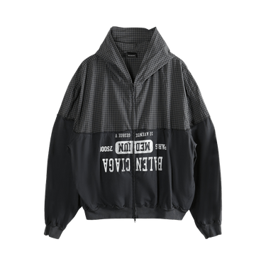 Balenciaga Patched Hooded Shirt 'Black'