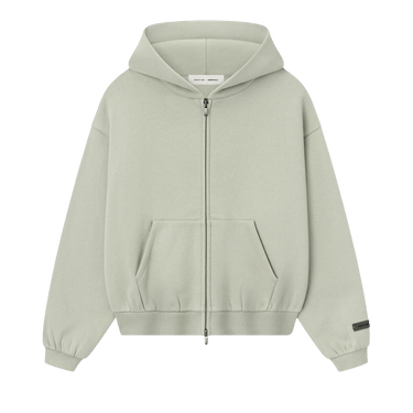 Fear of God Essentials Kids Fleece Zip Up Hoodie 'Abbey Stone'
