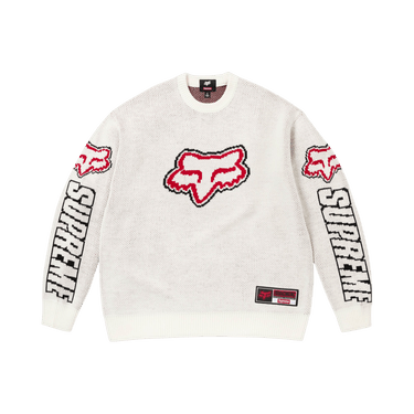 Buy Supreme x Fox Racing Sweater 'White' - FW25SK36 WHITE | GOAT