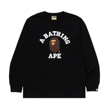 BAPE College Long-Sleeve Tee 'Black'