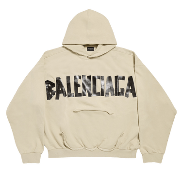 Balenciaga Ripped Pocket Hoodie 'Beige'