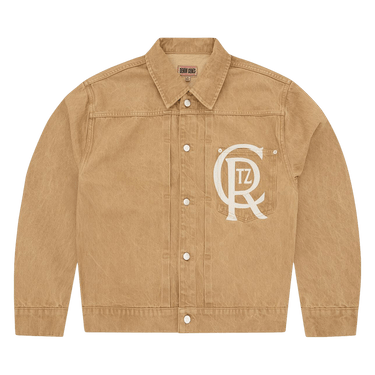 Corteiz Crest Chainstitch Denim Trucker 'Tan'
