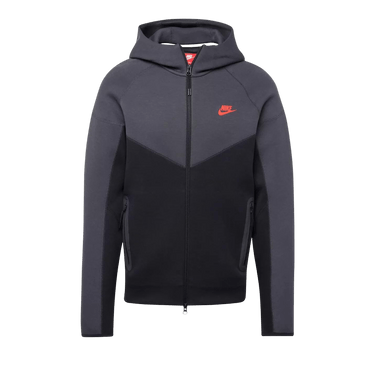 Nike Sportswear Tech Fleece Windrunner 'Black/Dark Smoke Grey/Light Crimson'