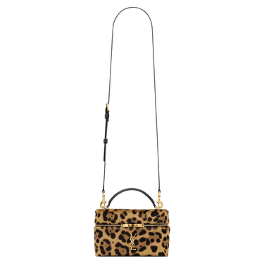 Saint Laurent Gaby Vanity In Leopard 'Manto Naturale/Nero'