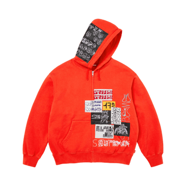 Buy Supreme 176 Zip Up Hooded Sweatshirt 'Bright Orange