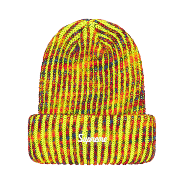 Buy Supreme Rainbow Loose Gauge Beanie 'Neon Yellow' - FW25BN54