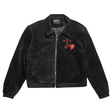 Enfants Riches Déprimés Suede Constructivist Jacket 'Black'