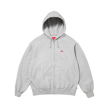 Buy Supreme Small Box Zip Up Hooded Sweatshirt 'Heather Grey