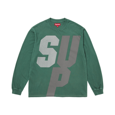 Buy Supreme Reflective Long-Sleeve Top 'Green' - FW25KN71 GREEN | GOAT