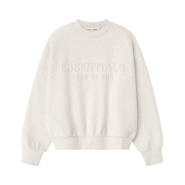 Fear of God Essentials Embossed Classic Crewneck Sweatshirt 'Oatmeal Heather'
