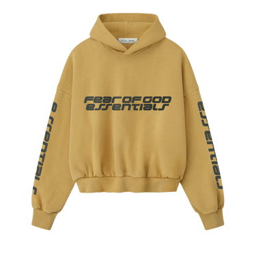Fear of God Essentials Cropped Relaxed Hoodie 'Canyon'