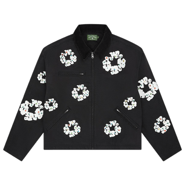 Denim Tears Cotton Wreath Canvas Work Jacket 'Black'
