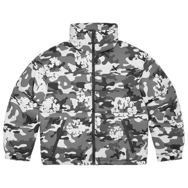 Denim Tears Cotton Wreath Puffer Jacket 'White Camo'