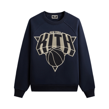 Kith For The New York Knicks Cutoff Nelson Raglan Vintage Crewneck 'Nocturnal'