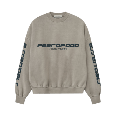Fear of God Essentials Heavy Fleece Cropped Relaxed Sweatshirt 'Smoke Grey'