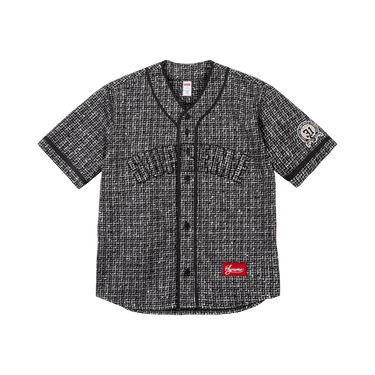 XLサイズ　Supreme Boucle Baseball Jersey Buy Supreme Bouclé Baseball Jersey 'Black' - FW25KN47 BLACK | GOAT