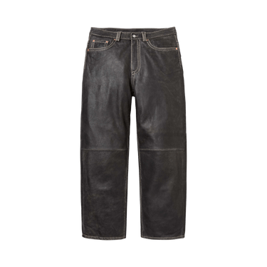 Buy Supreme x True Religion Loose Fit Leather Pant 'Black