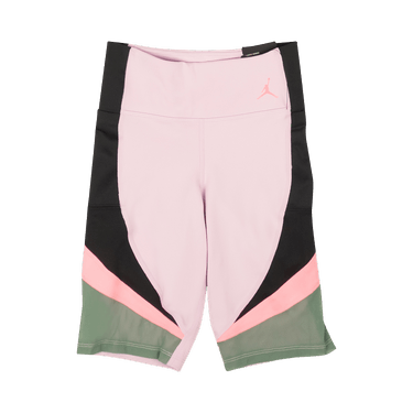 Air Jordan Heatwave Bike Shorts 'Light Arctic Pink/Black/Dutch Green'