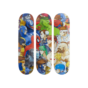 Buy Kith x Marvel vs. Capcom Triptych Set of 3 Skate Deck