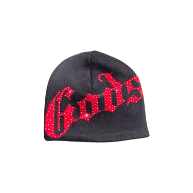 Godspeed OG Logo Studded Beanie 'Grey/Red'