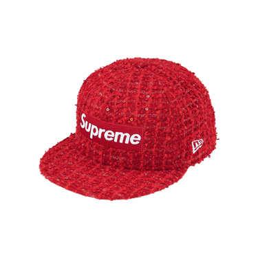 Buy Supreme Bouclé Box Logo New Era 'Red' - 00052 10007SBBLNE RED