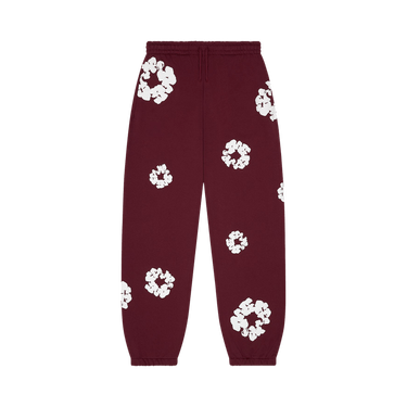 Denim Tears Cotton Wreath Sweatpants 'Burgundy'