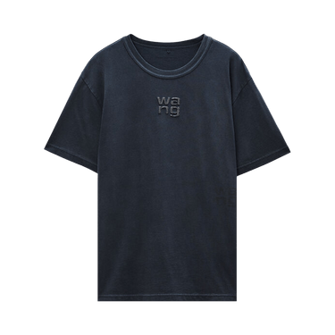 Buy Alexander Wang Short-Sleeve Tee with Hotfix Logo 'Washed Black