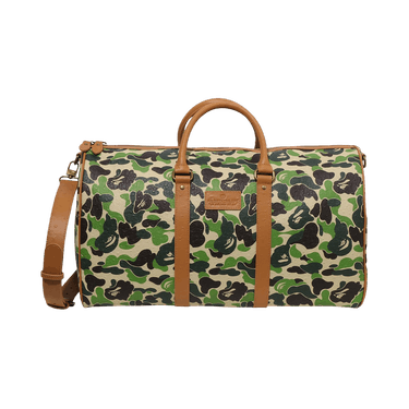 Buy BAPE ABC Camo PU Ostrich Boston Bag 'Green' - 1L80 189 006